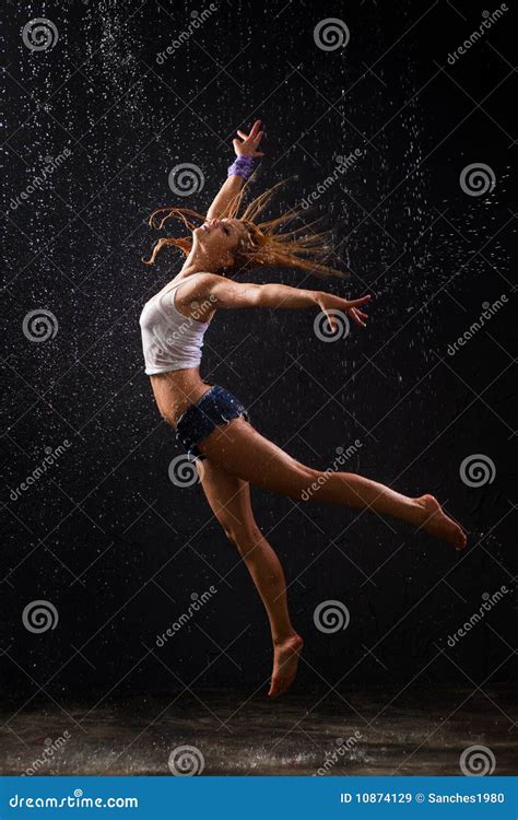 wet dancing stock image image of performer sport female 10874129