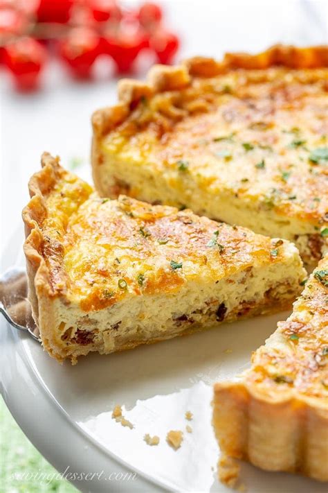 Classic Quiche Lorraine Saving Room For Dessert