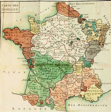 France Carte Des Gabelles Vintage World Maps Time Travel Map