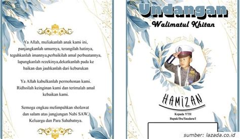 Referensi Desain Undangan Khitanan Terbaru Dan Menarik Banyak Pilihan