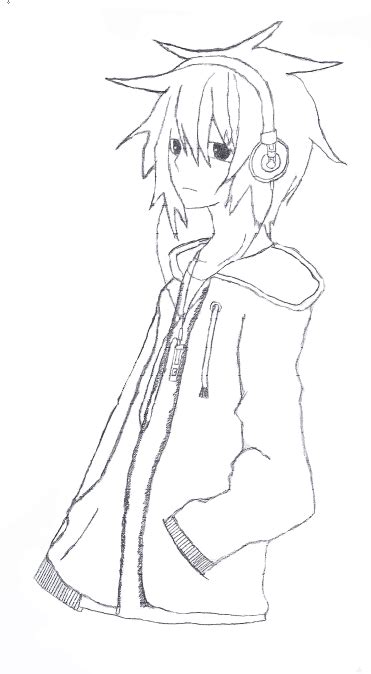 Anime Guy With Hoodie By Silverkid12 On Deviantart