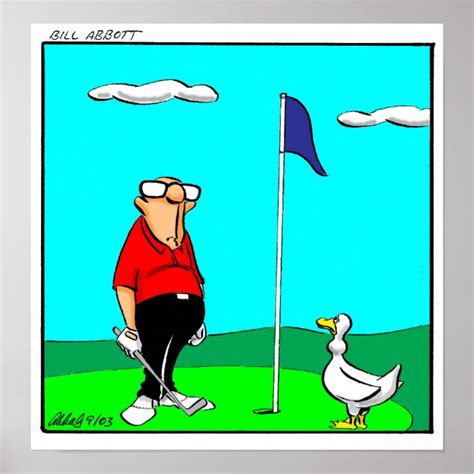 Poster Cadeau De Laffiche Du Humour De Golf Funny Zazzleca