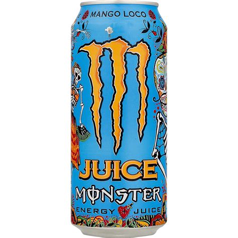 Monster energy is an energy drink that was introduced by hansen natural company (now monster beverage corporation) in april 2002. Monster Juice Energy Drink Can- Mango Loco- 350 ML-EVEGRO +917205309730
