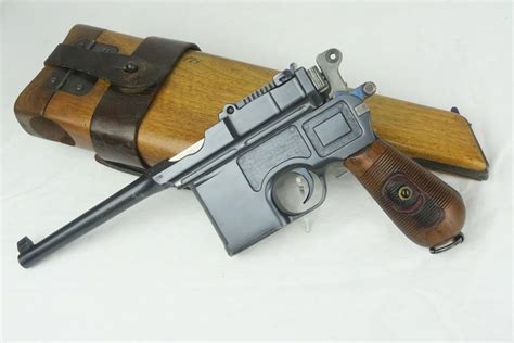 Complete Mauser C96 Broomhandle Rig Red 9 Matching Stock Legacy