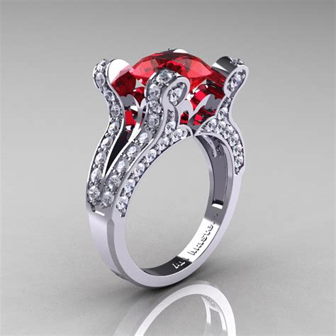 Ruby engagement rings are also a very popular choice for their deep, rich color and with a mohs hardness of 9, they are suitable for everyday wear. ClassicEngagementRing.com Blog: French Vintage 14K White ...