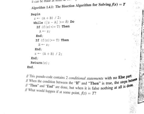 Solved It Can Be Made As Algorithm The Bisection Chegg Com