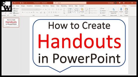 How To Create Handouts In Powerpoint Printable And Editable