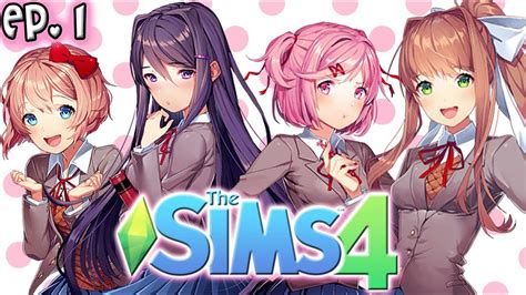 The Sims 4 Doki Doki Literature Club Challenge Ep 1