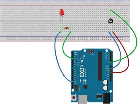 Working With A Potentiometer And An Led Arduino Project Hub