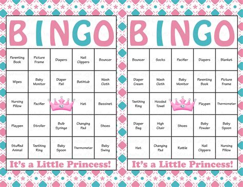 Baby Shower 50 Free Printable Baby Bingo Cards 60 Baby Shower Bingo