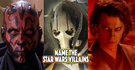 19 Villains In Star Wars Background