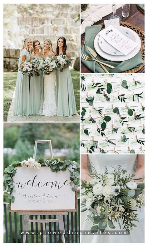 Sage Green Wedding Colors Spring Wedding Colors Wedding Theme Colors