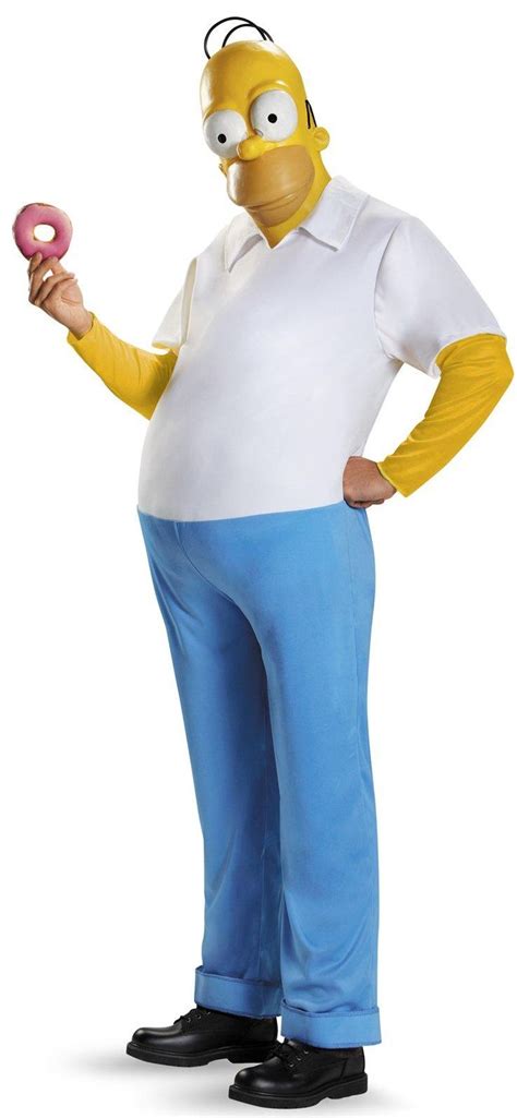 The Simpsons Deluxe Homer Plus Costume For Adults Simpsons Costumes