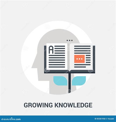 Growing Knowledge Icon Concept Stock Vector Illustration Of Business