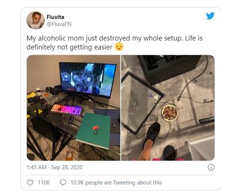 Fortnite Pros Gaming Setup Destroyed By Alcoholic Mother