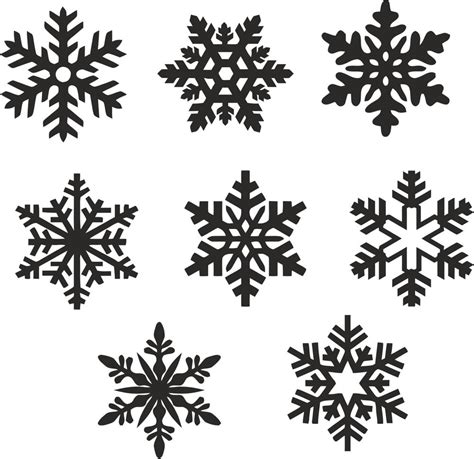 Christmas Snowflake Icons Set Vector Free Vector Cdr Download