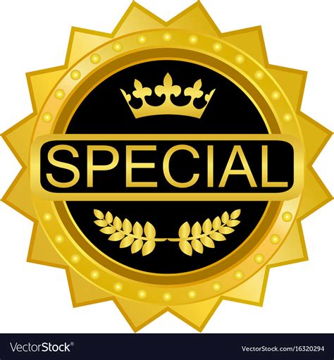 Special Gold Icon Royalty Free Vector Image Vectorstock