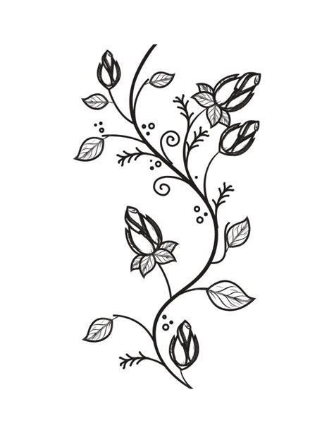 Flower Vines Coloring Coloring Pages