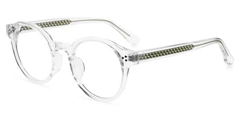 ch2809 round clear eyeglasses frames leoptique