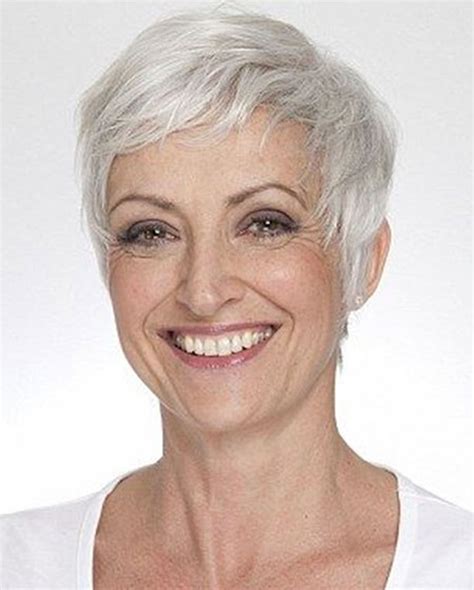 While it's obvious that the makeup for gals with silver locks should be brighter to outline the youth and beauty, the wardrobe question remains open. Short Gray Hairstyle Images and Hair Color Ideas for Older ...