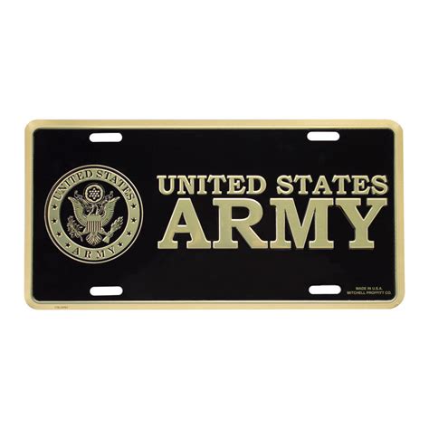 Army Insignia License Plate Usamm