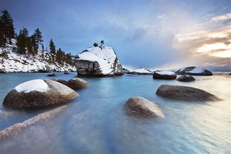 Winter On Bonsai Rock Lake Tahoe Nevada View Larger Exp Flickr