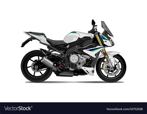 Motorcycle Side View Royalty Free Vector Image