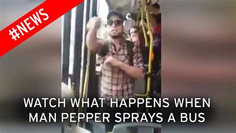 Man Accused Of Touching Girl On Bus Blasts Passengers With Pepper