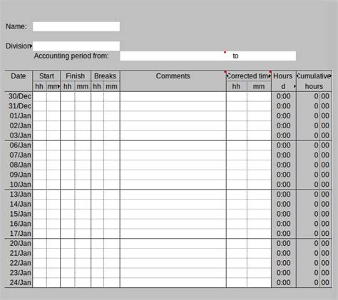 25 Excel Timesheet Templates Free Sample Example Format Download