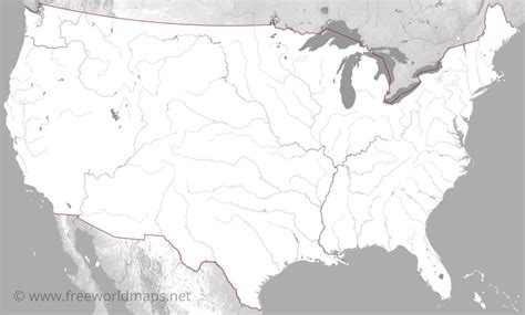 Map Of The Us With Rivers Labeled