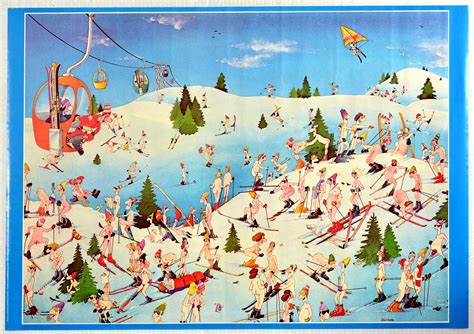 Sold Price Sport Poster Nude Skiers Ski Naturism January