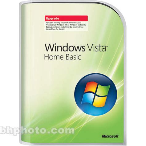 Microsoft Windows Vista Home Basic Edition Upgrade 66g 00003 Bandh