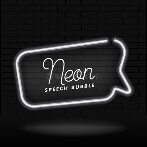 Neon Speech Buble Stock Illustrations 54 Neon Speech Buble Stock