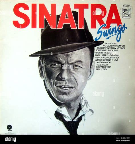 Frank Sinatra Sinatra Swings Vintage Vinyl Album Cover Stock Photo