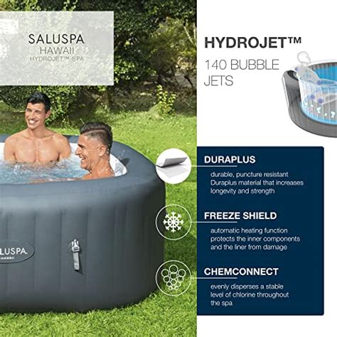 Bestway Saluspa Hawaii Hydrojet Pro Inflatable Hot Tub On Galleon Philippines