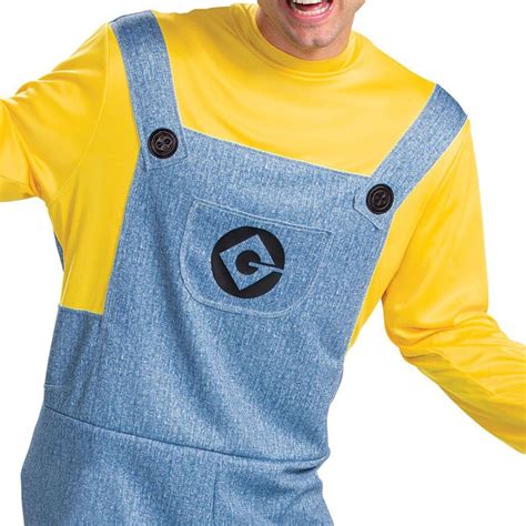 Stuart Deluxe Costume For Adults Minions Party Expert