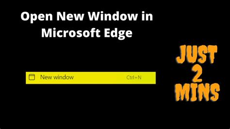 Microsoft Edge Open New Window Instead Of Tab YouTube