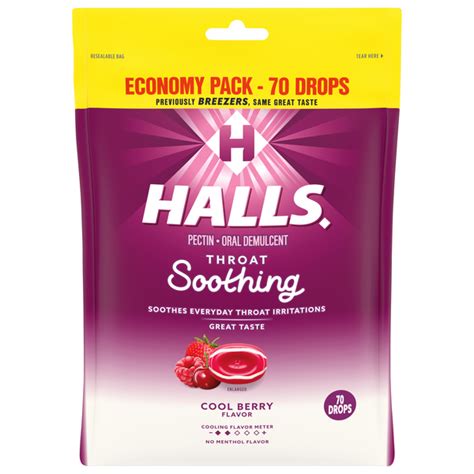 Save On Halls Throat Soothing Drops Cool Berry Flavor Economy Pack Order Online Delivery Giant