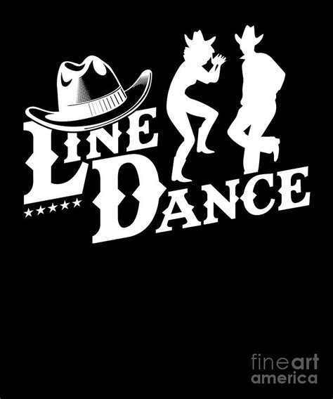 Line Dance Country Line Dancing Boots Music T Digital Art By Thomas