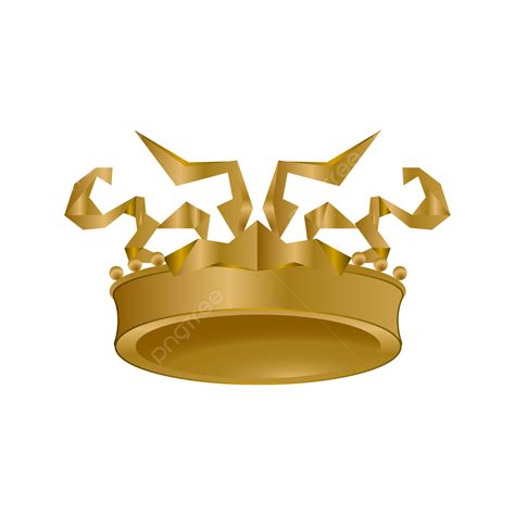 Royal Gold Crown Medieval Vector Gold Crown Gold Crown Clipart Crown