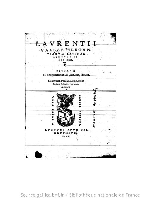 elegantiarum latinae lingua libri sex [reprod ] gallica