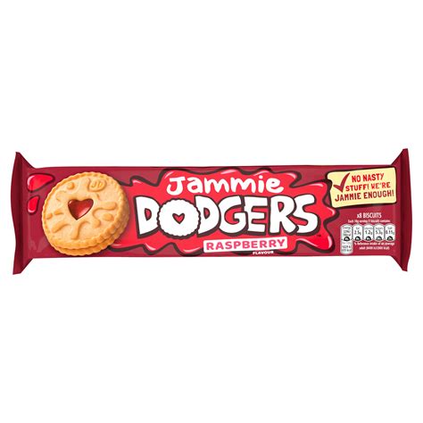 Jammie Dodgers 8 Biscuits Raspberry Flavour 140g Sweet Biscuits
