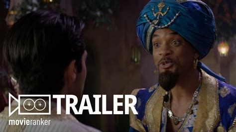 aladdin official trailer stars will smith as the genie youtube