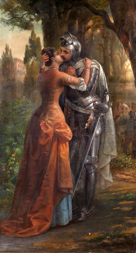 Knight And Fair Lady In 2019 Medieval Knight Romance Art Romantic