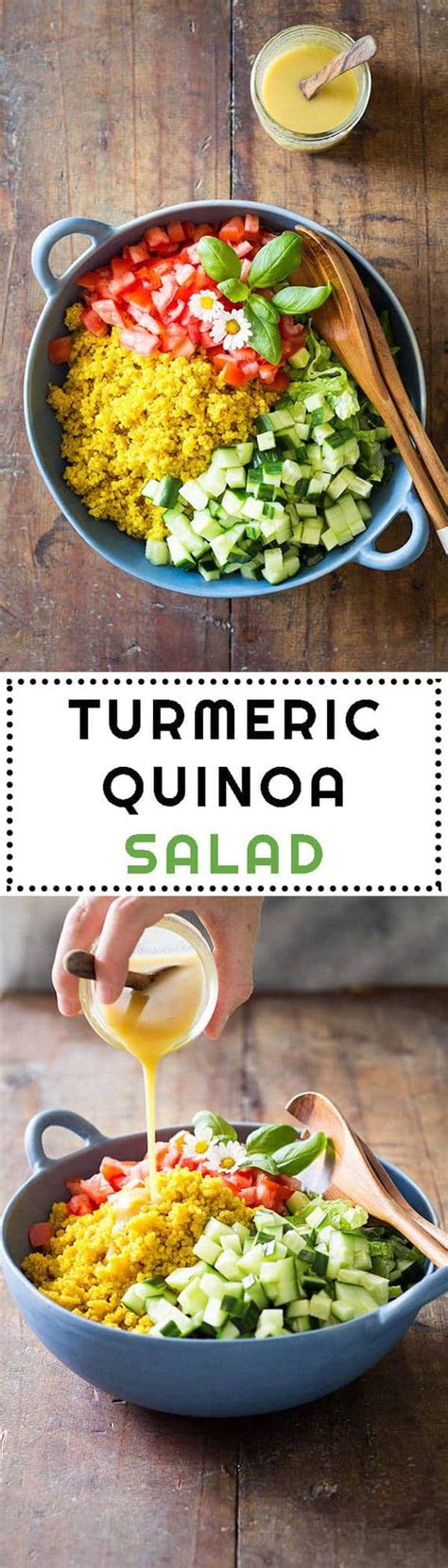Turmeric Quinoa Salad Green Healthy Cooking