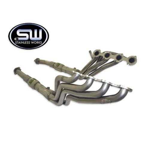 Stainless Works 03 Crown Vic Long Tube Headers W Catted Lead Pipes