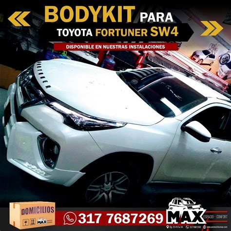 Bodykit Para Toyota Fortuner SW4 Para Tu Carro