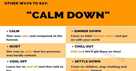 calm down 32 creative ways of saying calm down in english love english