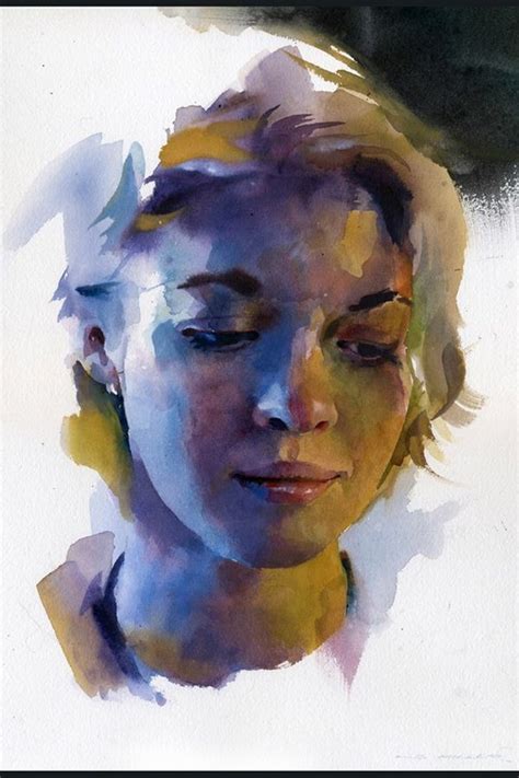 Watercolor Face Watercolor Portraits Portrait Drawing Portrait Art