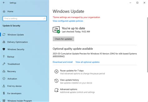 Fix Windows Update Showing Some Settings Are Managed By Your Organization